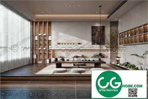 Tea Room 68 3D Model